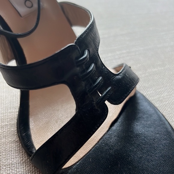 Jimmy Choo Black Leather Heels Size 38